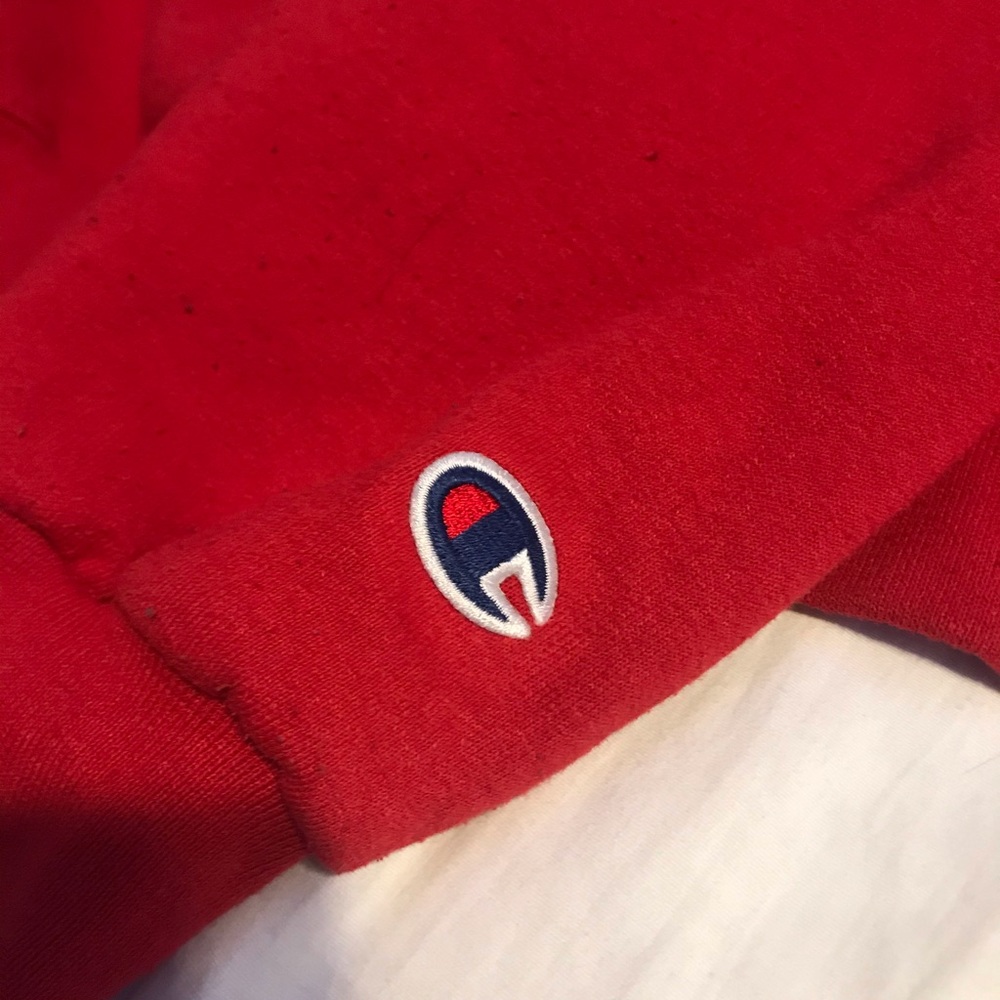 red champion sweatshirt